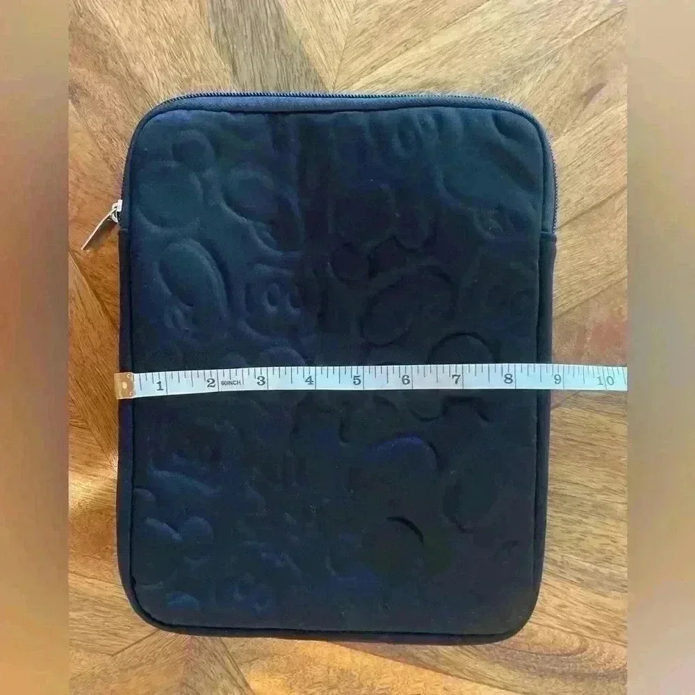 Disney black tablet protective sleeve with zipper closure